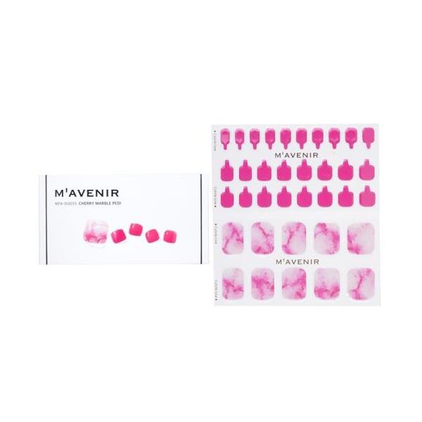 []mavenir nail sticker (pink) - # cherry marble pedi 36pcs[yVCO]