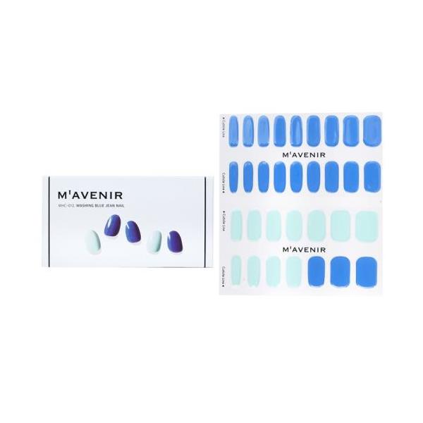 []mavenir nail sticker (blue) - # washing blue jean nail 32pcs[yVCO]