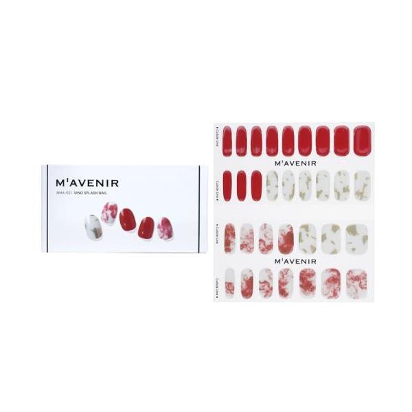 []mavenir nail sticker (red) - # vino splash nail 32pcs[yVCO]