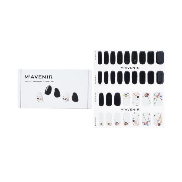 mavenir nail sticker (black) - # kandinsky segment nail 32pcs
