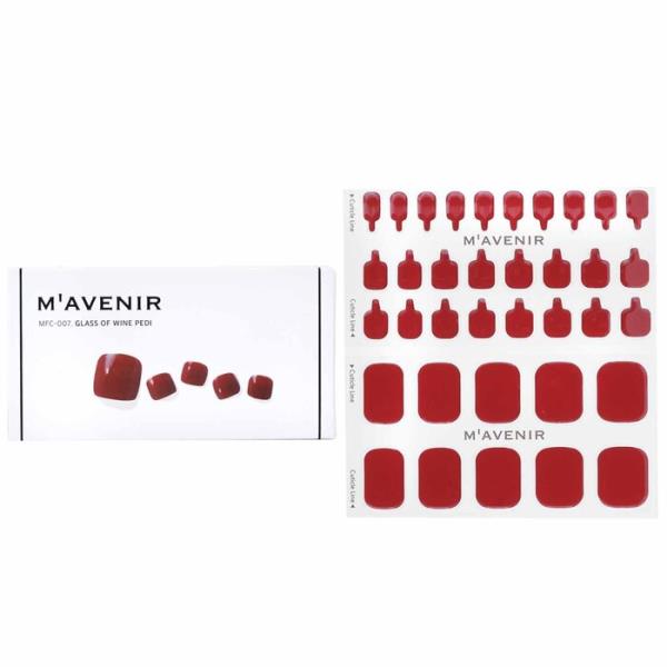 [3,980円以上 送料無料]mavenir nail sticker (red) - # glass of wine pedi 36pcs[楽天海外直送]
