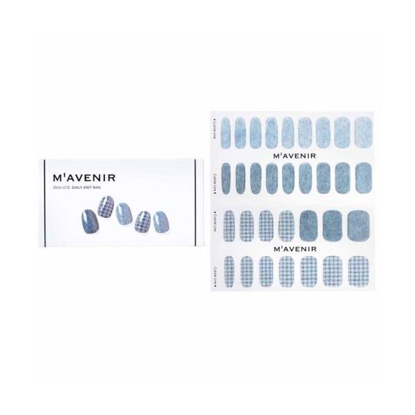 [̵]mavenir nail sticker (blue) - # daily knit nail 32pcs[ŷľ]