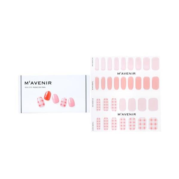 []mavenir nail sticker (pink) - # picnic day nail 32pcs[yVCO]
