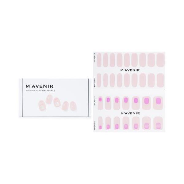 送料無料 mavenir nail sticker (pink) - glass soft pink nail 32pcs 楽天海外直送