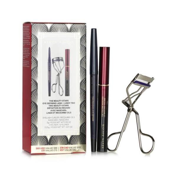 送料無料 ケヴィンオークイン the beauty stars: eye defining lash liner trio: 1x eyelash curler 1x mascara 1x eyeliner 3pcs 楽天海外直送