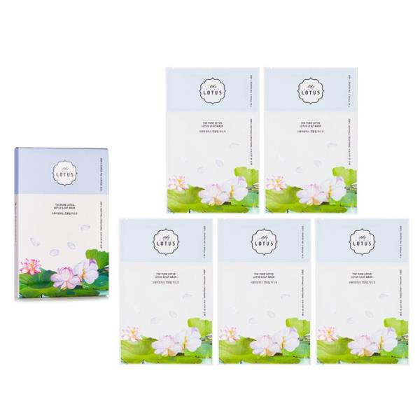 []the pure lotus lotus leaf mask - soothing & brightening 5pcs[yVCO]