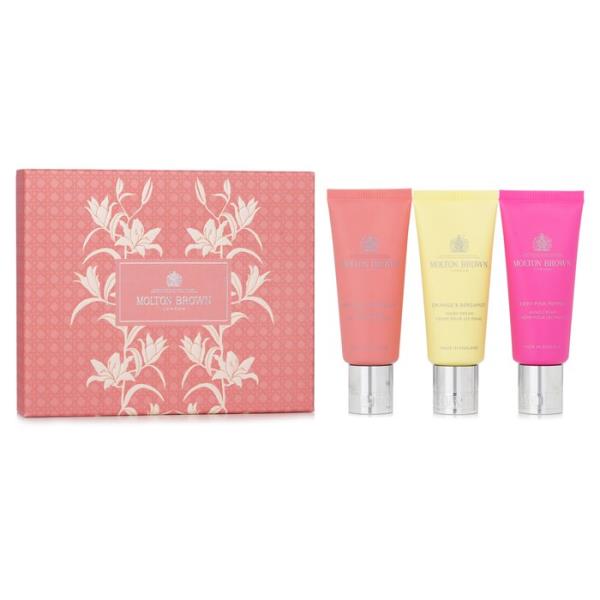 []guE hand care gift set: heavenly gingerlily 40ml + orange & bergamot 40ml + fiery pink pepper 40ml 3x40ml[yVCO]