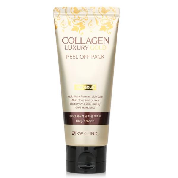 送料無料 3wクリニック collagen luxury gold peel off pack 100g 楽天海外直送