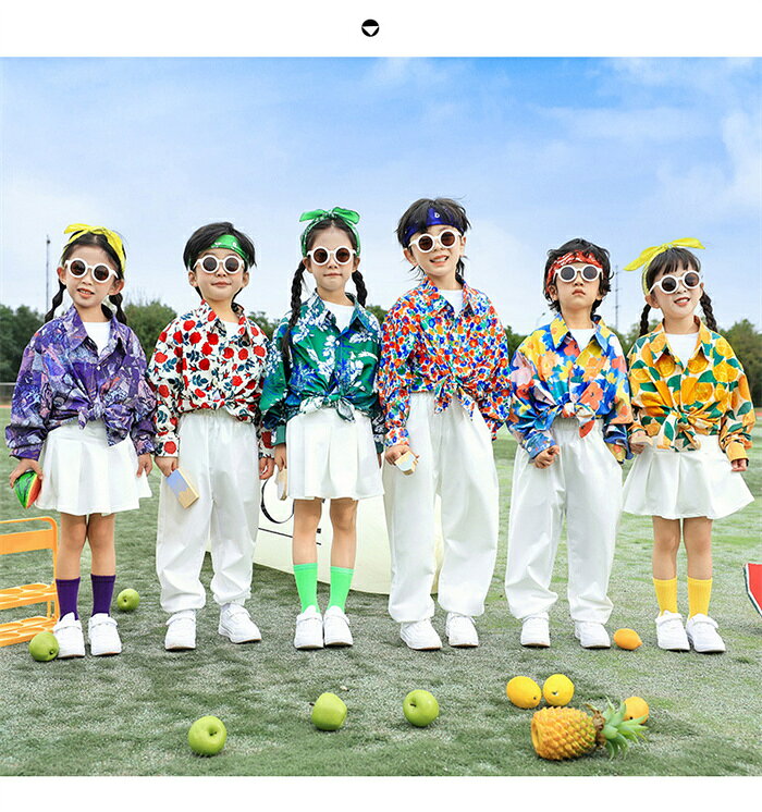 子供 ダンス衣装 おしゃれ 柄シャツ 総柄シャ...の紹介画像2