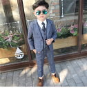 子供スーツ キッズスーツ 男の子スーツ ジュニア フォーマル ベビースーツ 子供服 男児 制服 ファッション フォーマルスーツ 4点セット 5点セット 上下セット チェック柄 卒園式 入学式 入園式 結婚式 発表会 卒業式 七五三 ピアノ発表会 演奏会