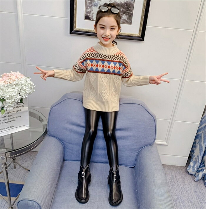 ニットセーター 子供服 セーター キッズ 女の子 韓国風 長袖 上着 トップス ニット...
