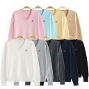 全10色 スクールセーター 小学生 子供服 こども服 キッズ 長袖 制服 無地 刺繡 ニット セーター シンプル Vネック 春 秋 冬 女子高生 ...