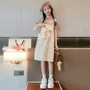 セットアップ 子供 女の子 サロペットワンピース 春夏 秋 韓国 子供服 2点セット 半袖 tシャツ ストライプTシャツ トップス サロペットスカート ジャンパースカート おしゃれ 120cm 130cm 140cm 150cm 160cm 170cm