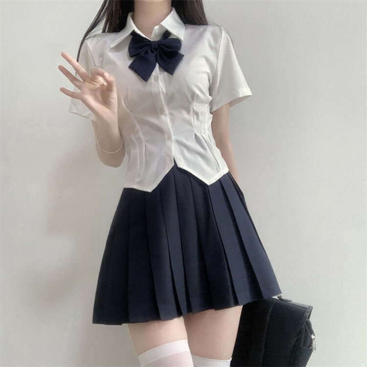 乐天商城 - 子供スーツ JK制服 プリーツスカート シャツ 上下セット 2点セット/4点セット キッズスーツ ハロウィン コスプレ 衣装 大人 卒業式 入学式 学生用 レディース スーツ 大人用 長袖 おしゃれ 韓国風 中学校 高校生 小学生 XS-2XL