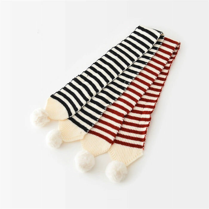 子供用 マフラー ストライプ ニット マフラー キッズ 男の子 女の子 防寒 防風 暖かい ユニセックス 男..