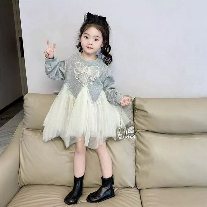 乐天商城 - ワンピース 女の子 ベビー服 春秋 長袖 ワンピース 膝丈 ひざ丈 レース 切り替え 子供服 レース プリーツ お姫様風 キッズ 幼児 赤ちゃん 子ども服 可愛い ベビードレス フォーマルワンピース 七五三 出産祝い プレゼント 結婚式 入園式 卒園式 普段着