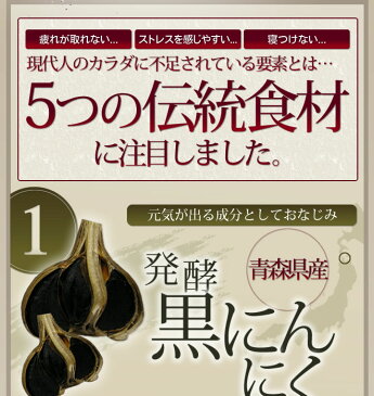 【五黒撰/発酵黒にんにく含有食品】黒ニンニク 熟成によりパワーアップ 伝統の黒い食材を厳選!! 国産原料のみ使用 発酵黒たまねぎ 牡蠣肉エキス 誕生日 父の日 プレゼント 日本製