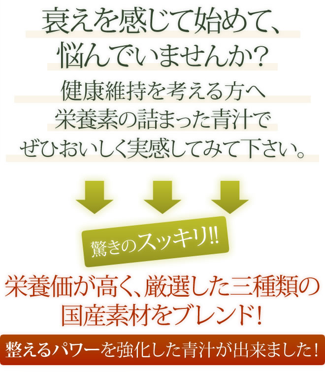 安心安全の国産 30日分【おいしい青汁/三緑撰/大麦若葉・胡麻若葉・与那国長命草】【乳酸菌配合で腸まで届く！】お腹スッキリ 便秘薬が苦手な方にオススメ ダイエットでお悩みの方 （3g×30袋入） 粉末タイプ 誕生日 父の日 プレゼント