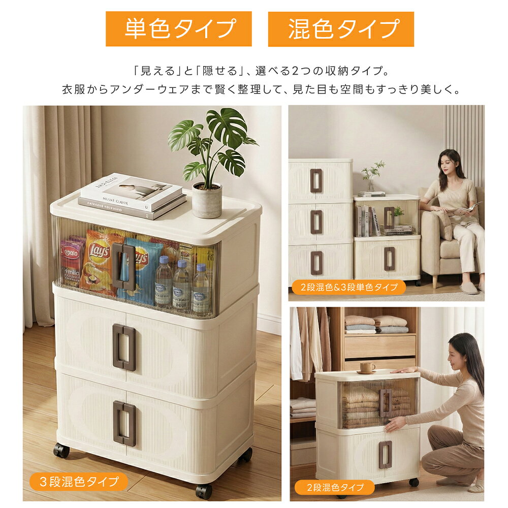 収納ボックス 折りたたみ ふた付き キャスター付き 収納ケース 収納 キャスター付...