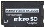 microSD メモリースティック Pro Duo 変換アダプタ 32GB対応 バルク品