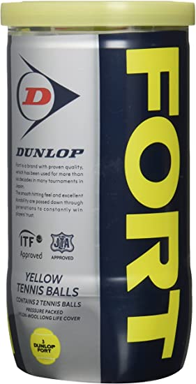 ダンロップ DUNLOP テニスボール DUNLOP FORT(ダンロップ フォート) 2球入 1缶 DFEYL2TIN yel