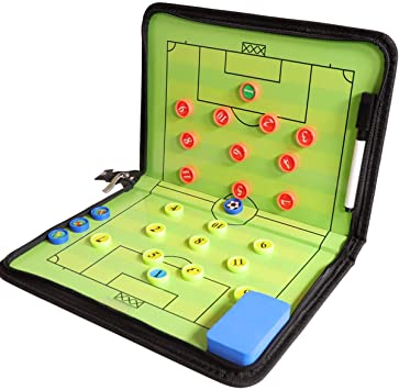 サッカーボード 作戦ボード 作戦盤 折り畳み式 マグネット 専用ペン付き コーチングボード 戦略指導 戦術ボード 作戦板 タクティックボード ファスナータイプ 打合せ 持ち運びに便利