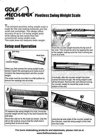 020190 Golf-Mechanix スイングバランス重量 重量測定器 スウィング バランサー