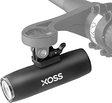 XOSS XL-400 自転車ライト ロードバイクライト USB充電式 400ルーメン 大容量2000mAh LEDヘッドライト フロントライト 防水 高輝度 5つ調光モード 懐中電灯兼用 停電対応 地震対策 登山 夜釣り 日本語説明書