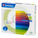 o[xC^Wp(Verbatim Japan) ԂL^p CD-RW 700MB 5 c[gJ[fBXN 1-4{ SW80QM5V1