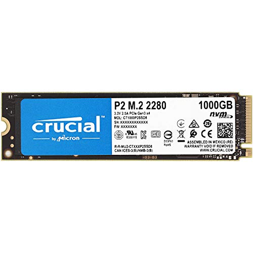 Crucial N[V P2V[Y 1TB(1000GB) 3D NAND NVMe PCIe M.2 SSD CT1000P2SSD8 sAi