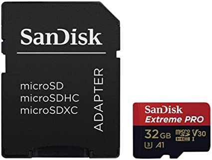 サンディスク ( SANDISK ) 32GB microSD Extreme PRO R=100MB/s W=90MB/s SDアダプタ付き 海外パッケージ SDSQXCG-032G-GN6MA