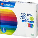 o[xC^Wp(Verbatim Japan) ԂL^p CD-RW 700MB 5 zCgv^u 1-4{ SW80QP5V1