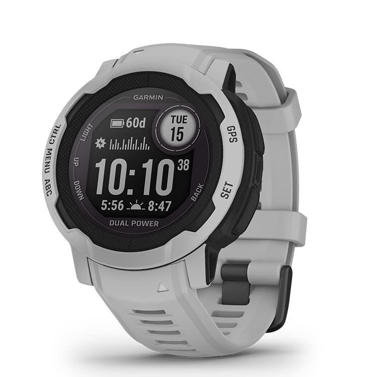 GARMIN(ガーミン) Instinct 2 Dual Power Mist Gray 直径45mm Suica対応 タフネスアウトドア GPS ウォッチ 日本正規品 小