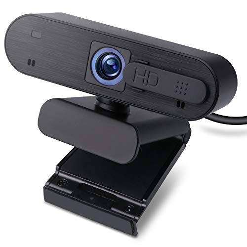 エレコム WEBカメラ UCAM-C820ABBK フルHD 1080p 30FPS 200万画素 オートフォーカス マイク内蔵 プライバシーシャッター付 1/4インチ三脚穴 ケーブル長1.5m ブラック