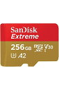 SanDisk 256GB microSDJ[h SDXC UHS-1 U3 V30 4K Ultra HDΉ SDSQXA1-256G-GN6MN sAi