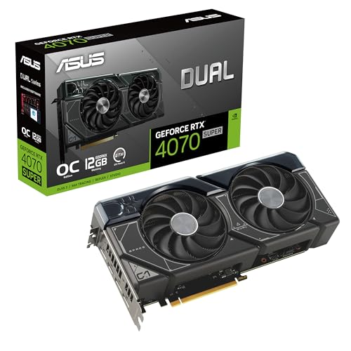 ASUS Dual GeForce RTX 4070 SUPER  OC Edition 2Ϣեܥեåܡ / DUAL-RTX4070S-O12G ή