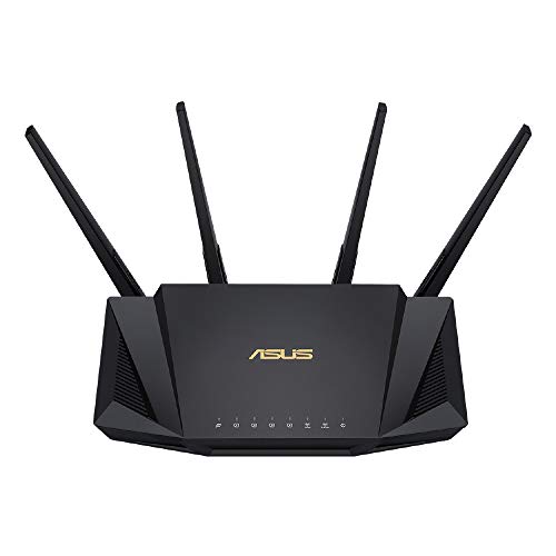 ASUS WiFi 無線 ルーター WiFi6 2402+574Mbps v6プラス/ OCNバーチャルコネクト対応デュアルバンド デュアルバンド RT-AX3000 V2 Broadcom クワッドコア CPU 1.7GHzメッシュセキュリティ