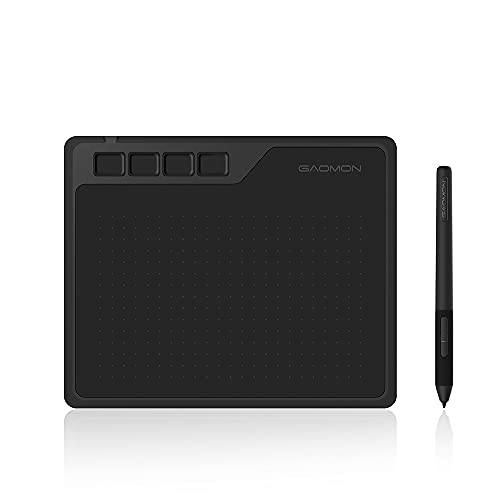 GAOMON ペンタブ S620 6.5x4インチ 板タブ 筆圧8192レベル 4つショートカットキー 充電不要ペン Windows/mac/Android対応 イラスト デ..