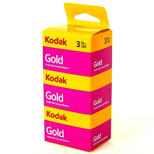 kodak 1880806 Gold 200 Film, GB13536-H - Pack of 3 (Yellow/Purple) sAi