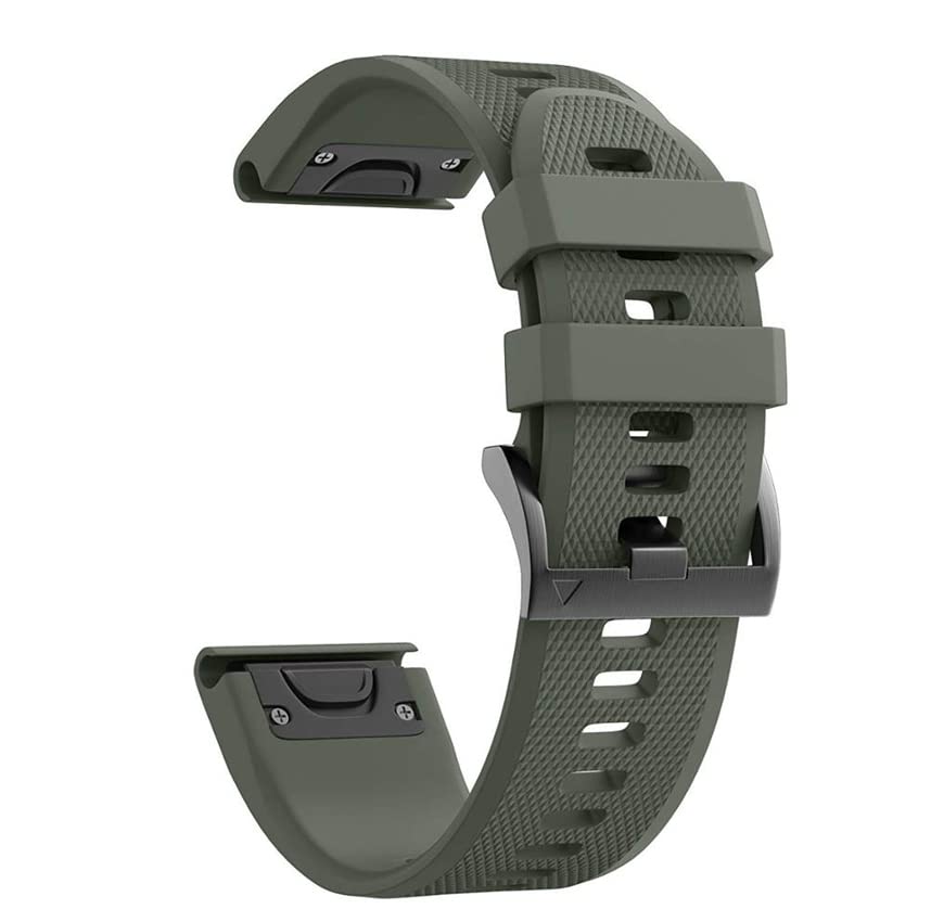 XYTYJQ for 時計バンド シリコンウォッチバンド 22mm 26mm GARMIN (ガーミン) Fenix 7X / 6X / 6 5XPlus シリコン ストラップ ループ スポーツバンド 時計ベルト 防水性 ガーミン 用 交換バンド