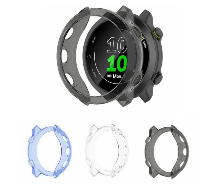 GARMIN K[~ ForeAthlete 55 tHAAX[g55 P[X Jo[ \tg TPU  Ռ z ȈՒE ^ y ی veN^[ (ubN)