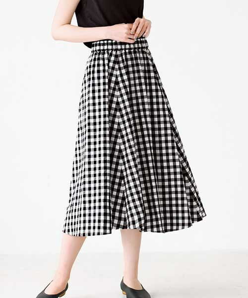 【型紙】 (カット済 パターン)BT162　フレアギャザースカート (S M L LL) / 縫い代付き・実物大・ピリピリ離してすぐ裁断！ ( 型紙 パターン ハンドメイドカンパニー )