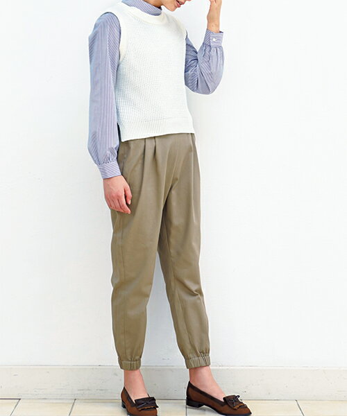 【楽天ランキング受賞 / レビュー特典！(商品ごと◎)】 型紙 パターン カット済 BT450 裾ゴムパンツ (S M L LL) / 縫い代付き・実物大・ピリピリ離してすぐ裁断！