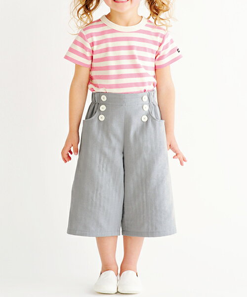 【楽天ランキング受賞 / レビュー特典！(商品ごと◎)】 型紙 パターン カット済 BT528 マリンパンツ&ヘアバンド (90 100 110 120)/ 縫い代付き・実物大・ピリピリ離してすぐ裁断！