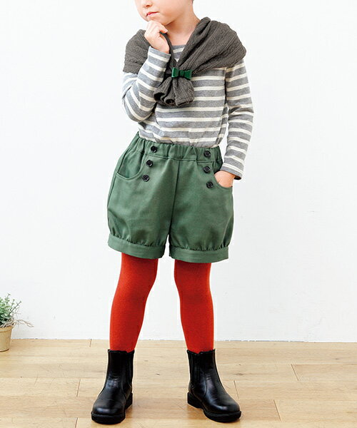 【楽天ランキング受賞 / レビュー特典！(商品ごと◎)】 型紙 パターン カット済 BT538 マリンパンツ (90 100 110 120)/ 縫い代付き・実物大・ピリピリ離してすぐ裁断！