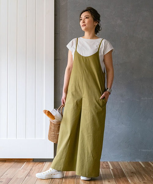 【楽天ランキング受賞 / レビュー特典！(商品ごと◎)】 型紙 パターン カット済 HC013 サロペット ワークウェア(FREE) / 縫い代付き・実物大・ピリピリ離してすぐ裁断！