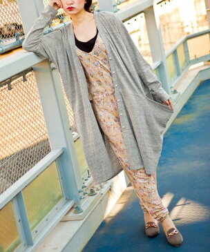 【型紙】 (カット済 パターン)SS016 ロングカーディガン (S M L LL) / 縫い代付き・実物大・ピリピリ離してすぐ裁断! ( 型紙 パターン ハンドメイドカンパニー )