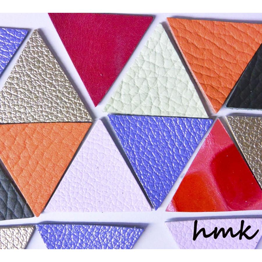 レザーパーツ トライアングル 4.0cm カラーミックス 10枚入り アソートSET ハンドメイド レザークラフト