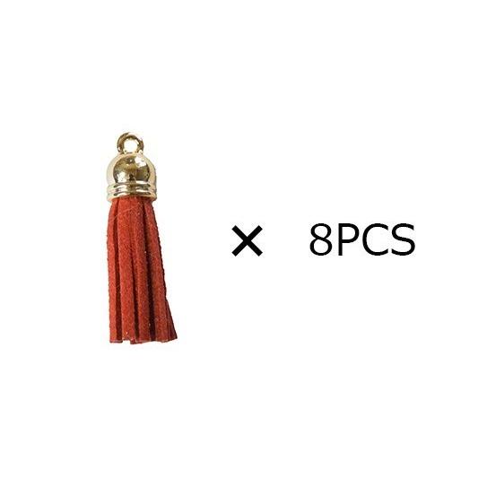 樂天商城 - 【Sale！】アクセサリーパーツ ミニ タッセル レッド 8→12個セット ハンドメイド ハンドクラフト