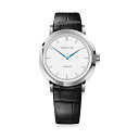 【正規品/最短即日発送】コーニッシュ 腕時計 メンズ レディース Heritage 36mm ヘリテージ シルバー ホワイトセラミックダイヤル ブラックレザーベ...